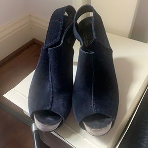 Pedro Garcia Paola Navy Suede Size 38